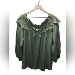 Adreamly Olive Green Blouse